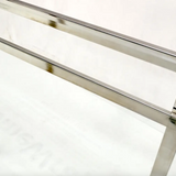 Chrome and Glass Mid-Century Console