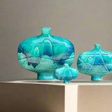 Agnes Sandahl Medium-sized Sculpture in Turquoise