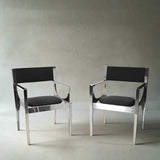 Philippe Hiquily | Pair of "Robert Hass" Armchairs