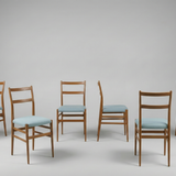 Gio Ponti | Set of 6 "Leggera" Dining Chairs for Cassina (ca. 1950)