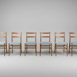 Gio Ponti | Set of 6 "Leggera" Dining Chairs (ca. 1950)