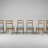 Gio Ponti | Set of 6 "Leggera" Dining Chairs (ca. 1950)