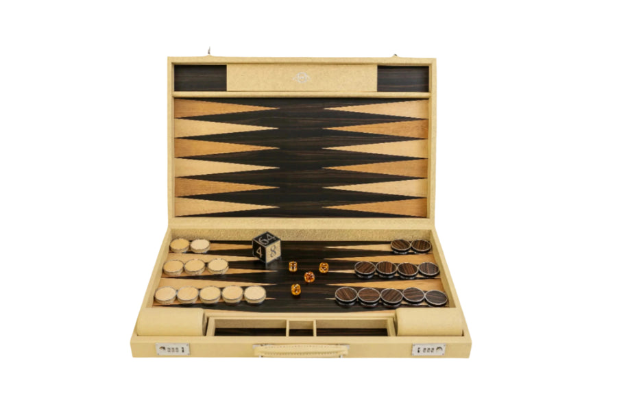Geoffrey Parker | Backgammon in Beige/Brown
