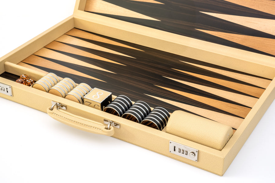 Geoffrey Parker | Backgammon in Beige/Brown