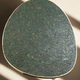 Ado Chale | Jaspe and Bronze Side Table, 1985