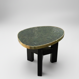 Ado Chale | Jaspe and Bronze Side Table (1985)