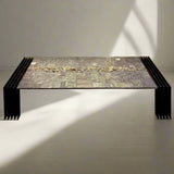 Pia Manu | Pyrite and Slate Low Table (ca. 1970s)