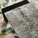 Pia Manu | Pyrite and Slate Low Table (ca. 1970s)