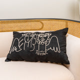 Leclaireur Los Angeles - Bernal’s Picasso Cushion in Black Suede - Leclaireur Los Angeles