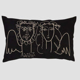 Leclaireur Los Angeles - Bernal’s Picasso Cushion in Black Suede - Leclaireur Los Angeles