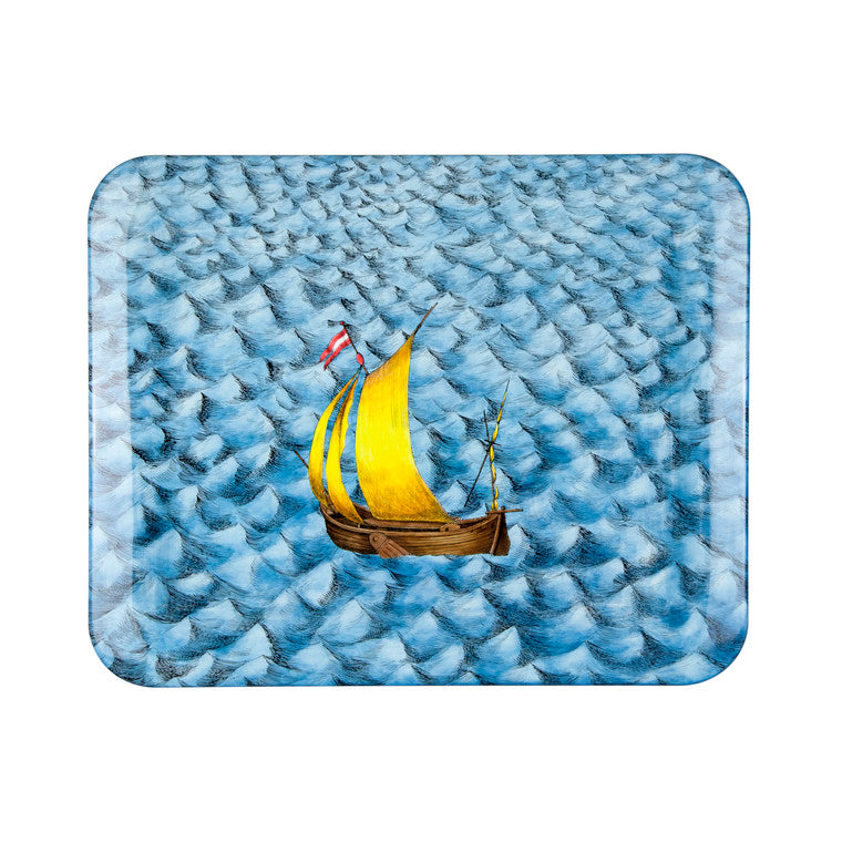Leclaireur Los Angeles - Fornasetti | Barca a vela  Large Tray - Fornasetti
