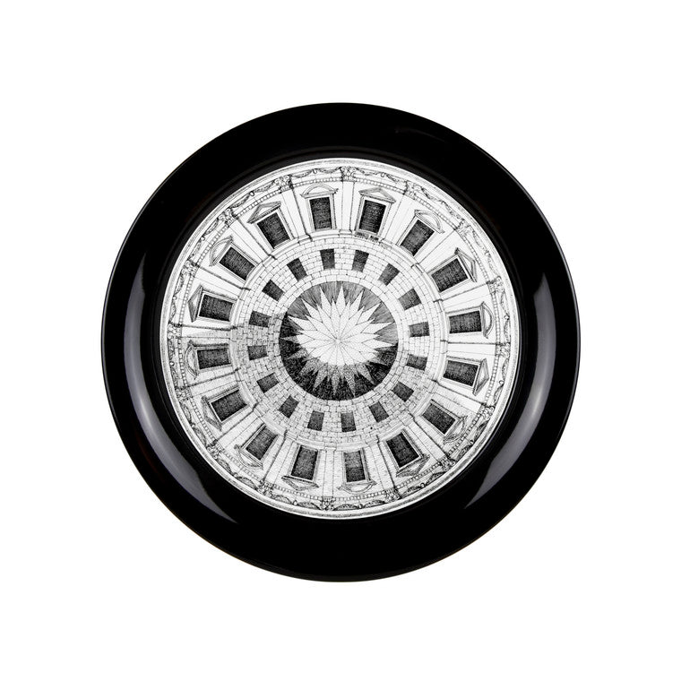 Leclaireur Los Angeles - Fornasetti | Cortile Small Tray (Black) - Fornasetti
