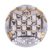 Leclaireur Los Angeles - Fornasetti | 2017 Calendar Wall Plate (Gold) - Fornasetti