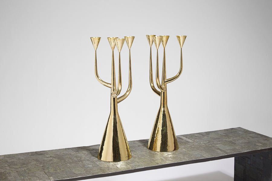 Philippe Hiquily | Pair of Candle Holders