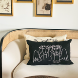 Leclaireur Los Angeles - Bernal’s Picasso Cushion in Black Suede - Leclaireur Los Angeles