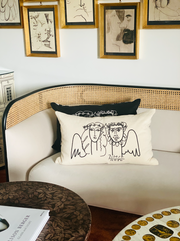 Leclaireur Los Angeles - Bernal’s Picasso Cushion in White Cotton - Leclaireur Los Angeles