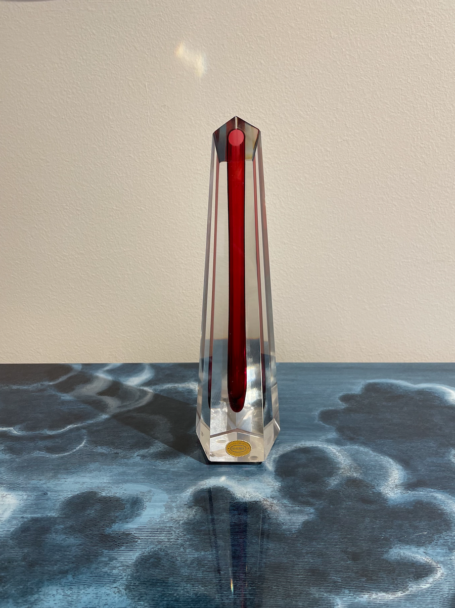 Leclaireur Los Angeles - Pavel Hlava | Red Sommerso Vase - Pavel Hlava