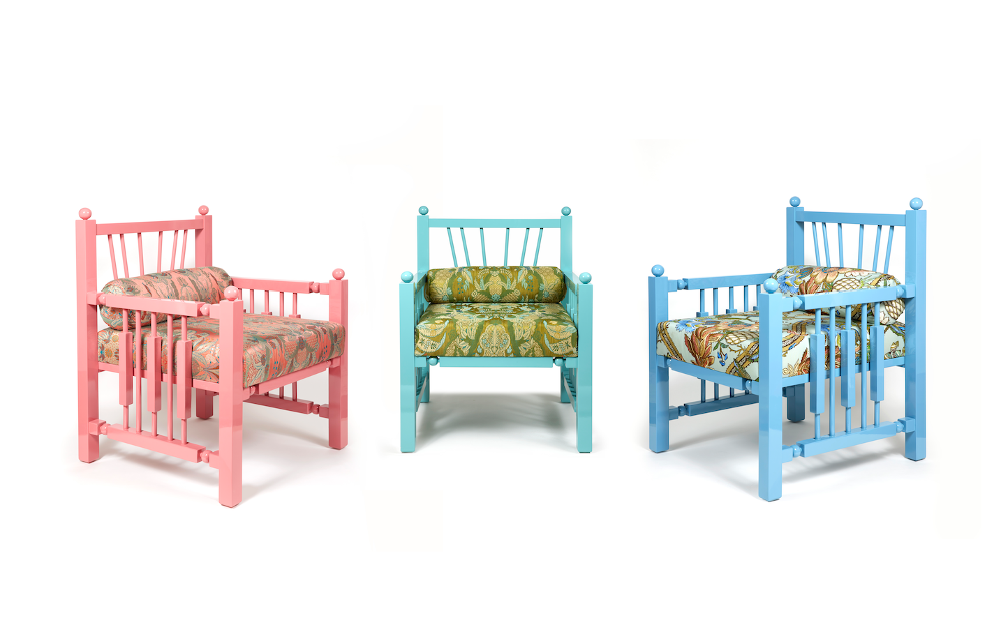 Leclaireur Los Angeles - Laura Gonzalez | Madras Armachair Teal - Laura Gonzalez