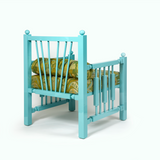 Leclaireur Los Angeles - Laura Gonzalez | Madras Armachair Teal - Laura Gonzalez