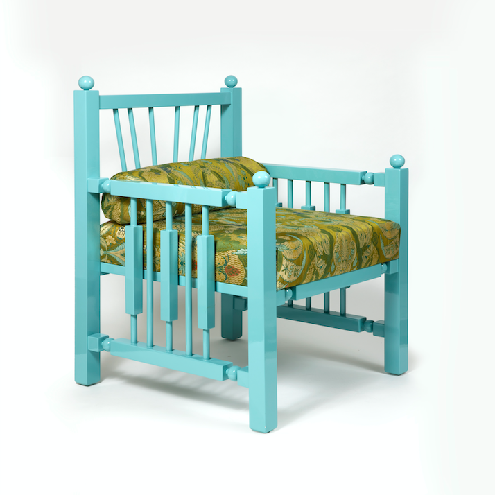 Leclaireur Los Angeles - Laura Gonzalez | Madras Armachair Teal - Laura Gonzalez