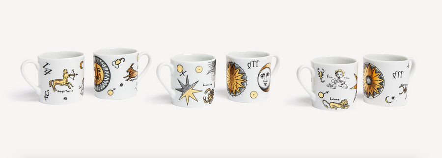 Leclaireur Los Angeles - Fornasetti | Set 6 coffee cups Astronomici - Fornasetti