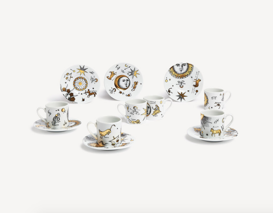 Leclaireur Los Angeles - Fornasetti | Set 6 coffee cups Astronomici - Fornasetti
