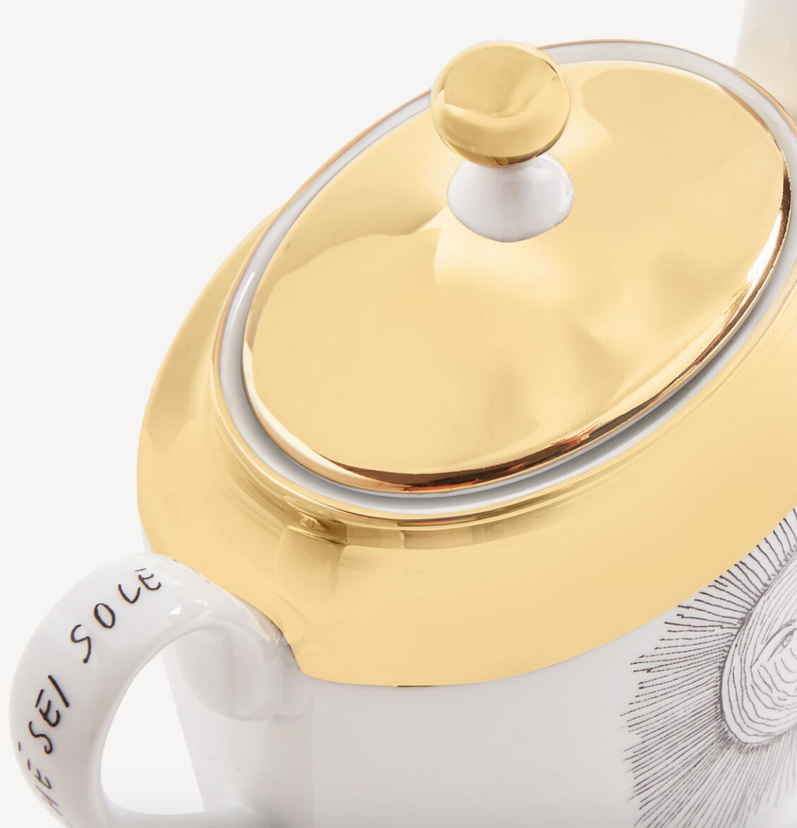 Leclaireur Los Angeles - Fornasetti | Sugar bowl Solitario  white/black/gold - Fornasetti