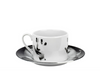 Leclaireur Los Angeles - Fornasetti | Tea cup Tema e Variazioni 2005 Mano black/white - Fornasetti