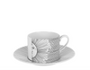 Fornasetti tea cup Solitario white/black