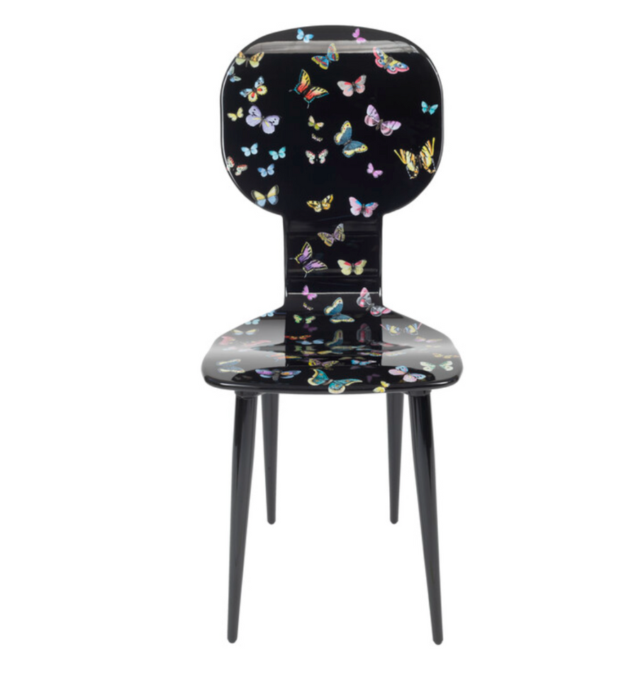 Leclaireur Los Angeles - Fornasetti | Chair Farfalle colour/black - Fornasetti