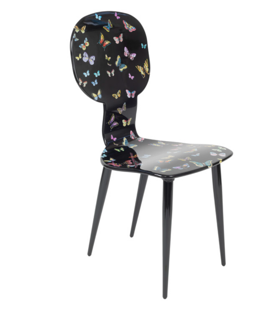 Leclaireur Los Angeles - Fornasetti | Chair Farfalle colour/black - Fornasetti