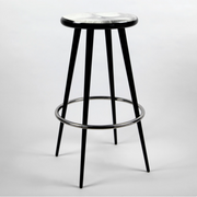 Leclaireur Los Angeles - Fornasetti | Bar stool Tergonomico black/white - Fornasetti