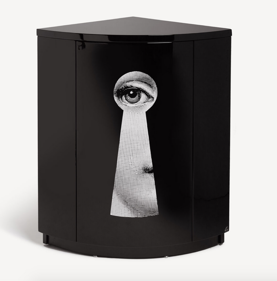 Leclaireur Los Angeles - Fornasetti | Corner cabinet Serratura black - Fornasetti