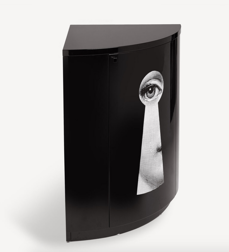 Leclaireur Los Angeles - Fornasetti | Corner cabinet Serratura black - Fornasetti