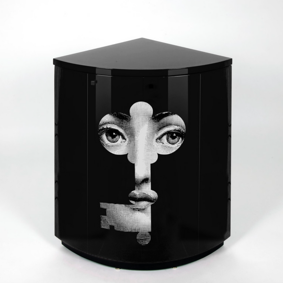 Leclaireur Los Angeles - Fornasetti | Corner cabinet Chiave black - Fornasetti