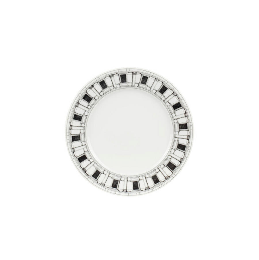 Leclaireur Los Angeles - Fornasetti | Dessert plate Architettura black/white - Fornasetti