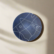 Leclaireur Los Angeles - Agnes Sandahl | Abstract Charger Plate in Blue (Mono) - Agnes Sandahl