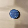 Leclaireur Los Angeles - Agnes Sandahl | Abstract Appetizer/Dessert Plate in Blue (Mono) - Agnes Sandahl