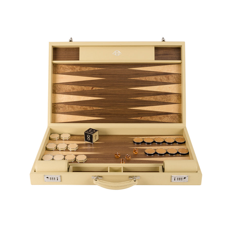 Geoffrey Parker wood magnolia backgammon board