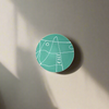 Leclaireur Los Angeles - Agnes Sandahl | Abstract Appetizer/Dessert Plate in Turquoise (Mono) - Agnes Sandahl