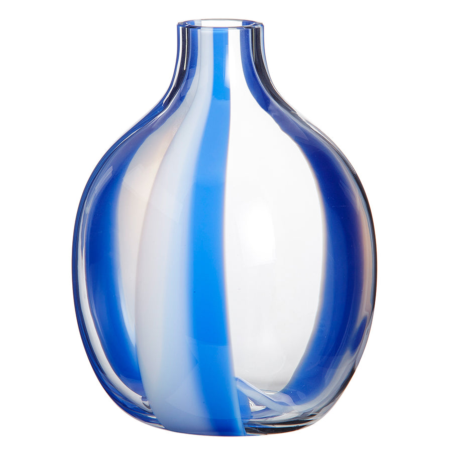 Leclaireur Los Angeles - Carlo Moretti | Mini Singleflower Vase (Blue/White) - Carlo Moretti